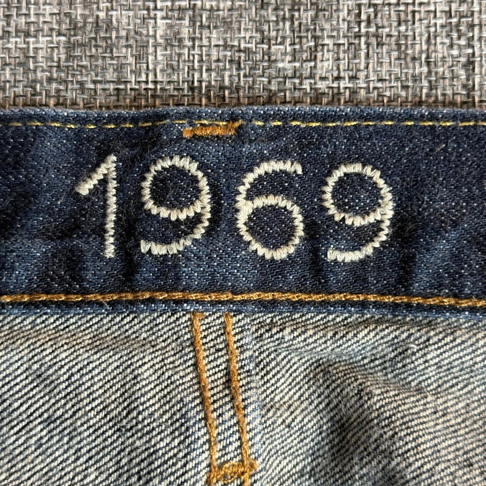 Gap 1969 Japanese Selvedge Jeans Mens Indigo Blue Denim Straight Fit | 31x30 - Picture 14 of 15